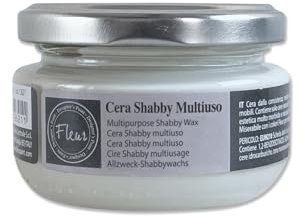FLEUR DESIGNER'S PAINT | Cera Trasparente, Consistenza Cremosa, Ideale per la tecnica Shabby Chic, Fleur Cera Shabby Multiuso, Made in Italy, Formato 100 ml