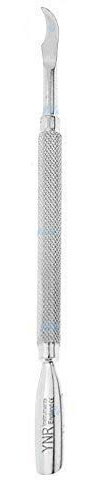 Cuticle Pusher Trimmer Cutter Remover Pedicure Manicure Nail Art Tool Dual Sided (Cuticle Pusher & Curved Knife YNR -767C)