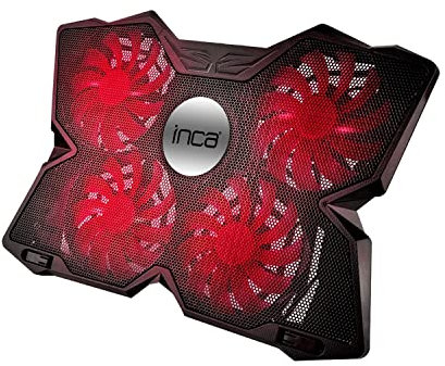 Inca Inc 3280 Gaming 11 17.3 Inch Laptop Cooler with 4 Fans Red Led
