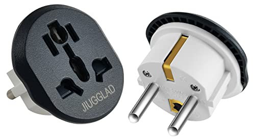 2 Pièces Adaptateur Prise Anglaise vers France, Adaptateur Prise Universelle, Adaptateur Prise USA vers France, Adaptateur Universel pour UK,USA,Chine,la Suisse ect