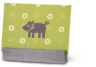 Korn Produkte Bilderhalter, Postkartenhalter, Kartenhalter, Tischkartenhalter, Menükartenhalter, aus Beton