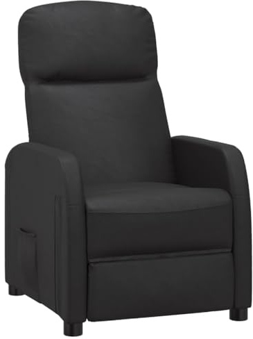 FUDUGEHMIOFWFJJ Barrel Chair,Banana Chair,Adjustable Floor Chair,Chair for Bedroom,Reclining Chair Black Faux Leatherbean Bag Lounger,Bedroom Chairs for Small Rooms,Bedroom Chair,