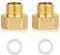 Riduzione da 1/2 pollici a 3/4 pollici, Prolunga di riduzione 1/2 pollici esterno x 3/4 pollici interno in ottone, riduttore AG/IG con guarnizione in gomma, Adattatore per la conversione di(2 pezzi)
