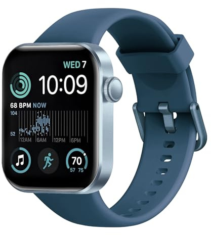Montre Connectée Femme Homme avec Appels Bluetooth, 1.85 HD Smartwatch avec 140+ Modes Sportifs, Etanche IP68 Montre Connectee avec Podometre/Cardiofrequencemetre/Moniteur de Sommeil pour Android/iOS