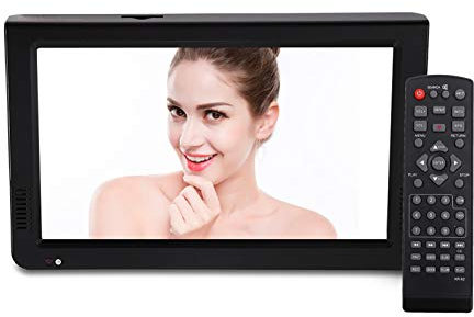 10Inch Digital TV, Analog Televisions Car Television with 1024x600 Resolution Portable Digital TV for for Bedroom, Kitchen, Caravan, Car.