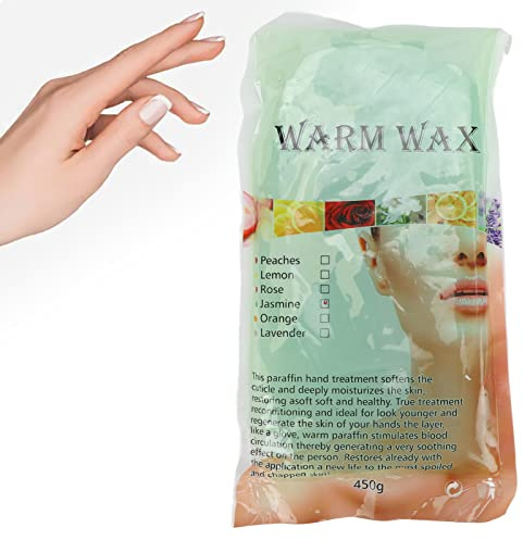 Paraffin Wax, Paraffin Wax Refills 450g, Use To Relieve Arthritis Pain and Stiff Muscles - Deeply Hydrates and Protects, Ideal for any paraffin bath, for SPA and Home (Jasmine)