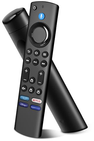 Ersatz-Sprachfernbedienung für AMZ Fire Stick TV(2nd Gen, 3rd Gen, 4K, 4K Max, Lite, HD), für Stick Cube (2nd Gen, 3rd Gen),Mit Vier Tastenkombinationen und Bluetooth-Funktionalität