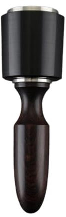 Gitohoni Martillo de Nailon para Cuero, Herramienta portátil con Mango de Madera, mazo para Grabar y perforar, Corto Negro, Individual