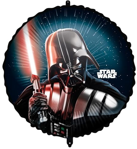 Procos Globo inflable de Star Wars Darth Vader de 46 cm de diámetro, helio, aire, globo, cumpleaños, regalo