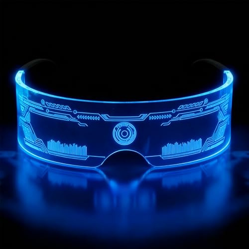 Herbst Gafas LED, gafas luminosas para fiestas, mujeres y hombres