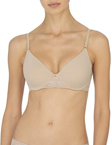 Natori Women's Bliss Perfection Contour Underwire T-Shirt Bra, Café, 30B