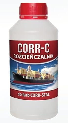 CORR-STAL Metallschutzlack, Rostschutzfarbe, Metallfarbe außen, Grundierung gegen Rost, Farbe für Metall, Rostschutzgrundierung Korrosionsschutz, Metallack, Aluminium-Zink. (5 Liter, Verdünnung)