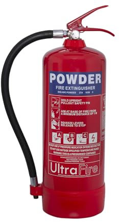 UltraFire 6kg Multi-Purpose Powder Fire Extinguisher with Wall Bracket