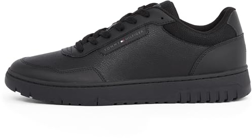 Tommy Hilfiger Uomo Sneakers Court Basket Core Lite Profilo Basso, Nero (Black), 40