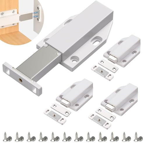 FISH DRAGATE 4 pcs imanes para puertas de armario, push to open magnet,imanes puertas armario,pestillos magnéticos con tornillos,iman puerta armario,pestillo puerta para muebles de hogar, armario