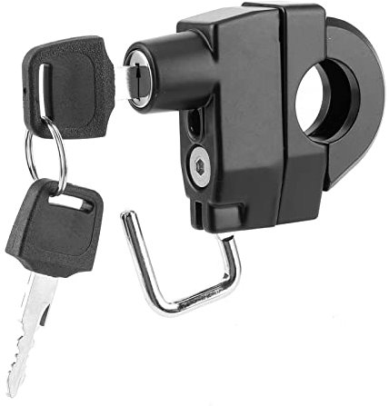 Motorcykelhjälmlås, Motorcykellås Anti Stöld Motorcykellås med Nycklar Som Kört Tillbehör Universal Motorcykelhjälmlås Hjälm Antitheft för 22mm/0,9in Styrbar