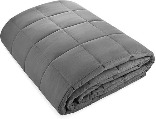 viceroy bedding Weighted Blanket - Premium Material 100% Cotton - Autism Sensory Heavy Weight Blanket for Sleep, Reduces Anxiety, Insomnia (155cm x 200cm - 9.1 kg (20lb))