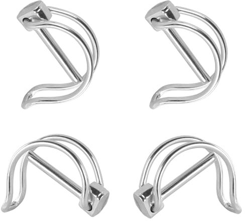 Lot de 4 goupilles pliantes de tuyau 8 x 50 mm avec fermeture de verrouillage, goupille galvanisée, boulons de sécurité, pour ferme, pelouse, jardin