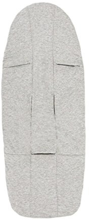 Joolz Essentials Fitted Sheet for Hub Cocoon - 100% Organic Cotton Soft and Breathable Mattress Sheet for Joolz Hub Stroller - Easy to Fit and Wash - Grey Mélange