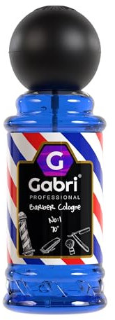 Gabri Mens Eau De Cologne 250ml, Aftershave & Barber Cologne, Relaxing & Refreshing, Ginger, Tangerine, Oleander, Fresh Spicy (No1)