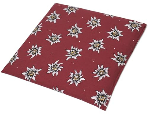 Cojín de semillas de colza (19 x 19 cm), diseño de flores y flores