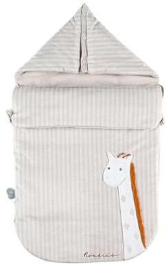 NOUKIE'S - Nid d'ange Veloudoux Tiga - Beige - Pour siège auto, Poussette
