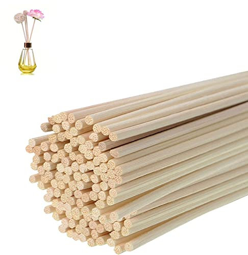 GNAUMORE Diffusor Sticks,Diffusor Stäbe,Diffuser Stäbchen,Rattanstäbchen Aroma Sticks,Raumduft Stäbchen,Stäbchen für Diffuser,Diffusor für Schilfrohr (3mm x 30cm 50 Stück)…