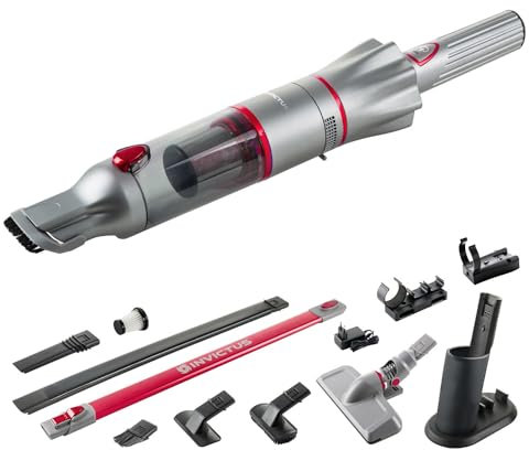 Genius Invictus ONE 2.0 Hand- und Bodenstaubsauger | Set 18-TLG. Farbe Rot