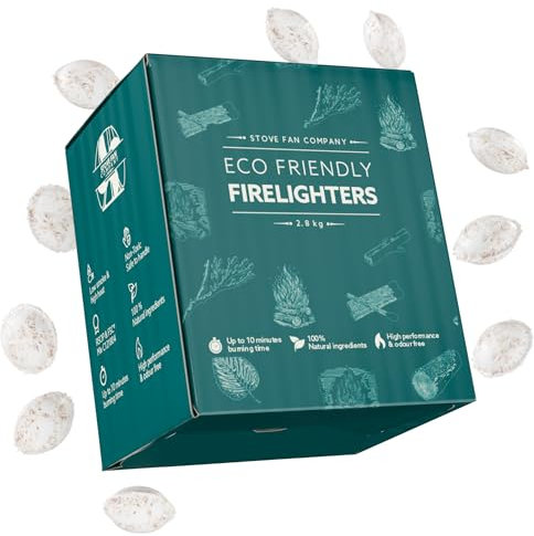 Forest Master Accendifuoco ecologico sostenibile, di lunga durata, inodore e affidabile. Accendifuoco naturale ad accensione rapida per barbecue, caminetti, bracieri e fornelli. (2,8 kg)