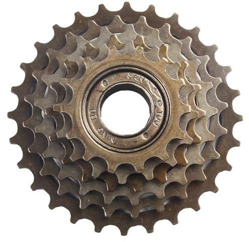 Zeroupshop Cassetta a Viti per Bicicletta da Montagna 6/7/8 Velocità 13/14-28T, Cassetta di Ricambio in Acciaio ad Alto Contenuto di Carbonio con Cambio Fluido per Biciclette da Strada (6 velocità)