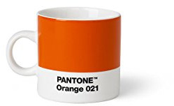 PANTONE Espresso Cup, small coffee cup, fine china (ceramic), 120 ml, orange