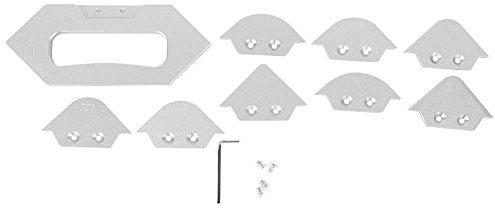 Router Table Corner Radius Jig Set, Aluminium Gabarits de Défonceuse d'Angle Gabarit de Profil de Chanfrein de Coupe Pour La Décoration en Bois