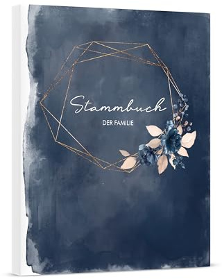 DeinWeddingshop Stammbuch - Watercolor Breeze Blau (DIN A4, Unpersonalisiert)