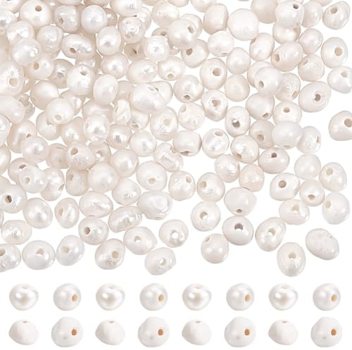 PH PandaHall 200pz Perle d'Acqua Dolce Perle Rotonde Piccole, 1.5~3mm Perla Naturali Bianche per Creazione Gioielli Collane Braccialetti Orecchino Artigianato Fai Da Te