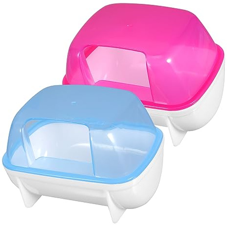 SEWOART Bath House 2 Pack Litter Locker with Detachable Bath for Safe Pet Playtime
