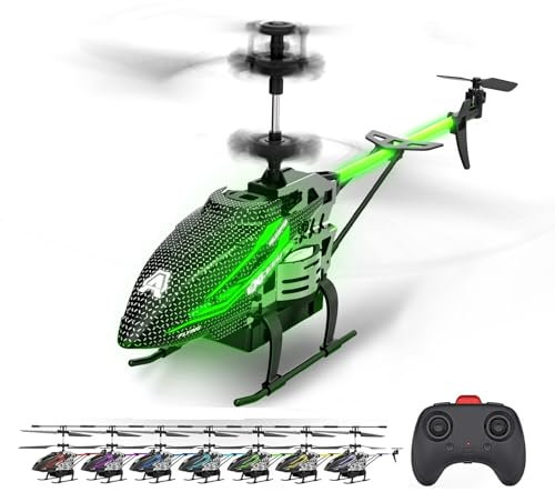 Hubschrauber Ferngesteuert,2.4G Ferngesteuerter Hubschrauber,RC Helikopter Flugzeug mit LED-Licht, 3.5 Kanal, Gyro und Feste Höhe für Kinder