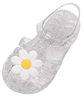 HAOLEI Sandalias Niña Verano Mis Pedidos Sandalias de Suela Suave con Decoración Zapatos Romanos con Punta Cerrada Sandalia de Playa con Hebilla Ajustable Ligero Cómodo Cangrejeras Niña 2-9 Años