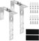 ZONJIE 2Stück Solar Halterung Haken für Balkon Einstellbare Solarpanel Halterung Haken für Balkon, Edelstahl Geländerhalter für Solarmodul, Balkon & Flachdach Universal PV Modul Halterung Haken