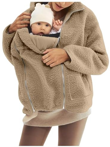 Generico Giacca da portare per neonati, giacca premaman, moda premaman, giacca invernale 3 in 1 per la gravidanza con inserto per neonato, cappotto premaman, giacca invernale per la gravidanza