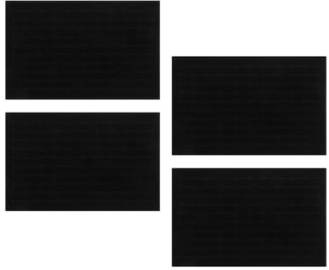 CHILDWEET Lot de 4 Inserts en Mousse Noire pour Plateaux à Bagues, Coussin d'Exposition Multifonctionnel, Organiseur Bijoux et Accessoires Nail Art, Protection Optimale et Rangement