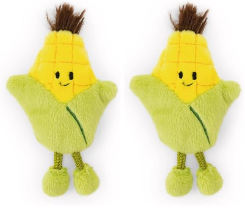 NICI 61866 MagNICI Peluche Mini Épi De Maïs, 7 cm, Jaune, avec Aimant, Adhère Aux Surfaces Métalliques, Aux Tableaux Magnétiques Et Aux Poignées De Sac comme Compagnon De Voyage (Lot de 2)