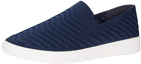 WHITE MOUNTAIN Shoes Courage Women's Sneaker Flat, Navy/Fabric, 10 M
