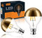KOOYWAN Globo LED Vintage BOMBILLA decorativa Espejo Oro G80 B22 6W 2700K 2PCS