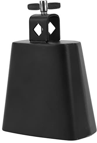 Kuhglocken-Instrument, hohe Haltbarkeit, Premium-Metall-Kuhglocke mit Griff, glänzender Kante, heller Klang für Hochzeit, Zuhause, Party