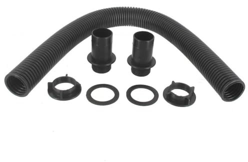 Concept4u Water Butt Connector Kit Fittings Pipe Link Kit for Connecting 2 Water Butts for Rain Barrels, Water Storage Tanks with Hose and Connectors for Garden & Outdoors