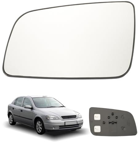 Anlseiod Cristal Retrovisor Izquierda per O.pel Astra G 1998–2004 Calefactable Cristal espejo Retrovisor lateral izquierdo adecuado para asférico
