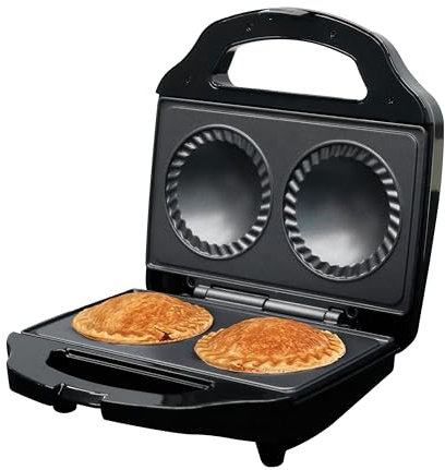 Treat Factory UK Mains Power Non Stick Self Crimping Double Shallow Fill Pie Maker