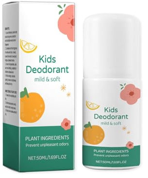 Natürliches Deodorant, Körperdeodorant Für Kinder Und Jugendliche, Roll-On-Deodorant für Kinder, Haut schützen, Trockene Haut Verhindern, Frischer und Angenehmer Natürlicher (1)