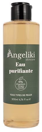 Angeliki Eau Purifiante, Lotion Nettoyante Naturelle pour Tous Types de Peaux, 200ml