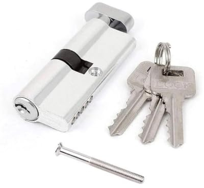 MAYANGYANG Bombin Cerradura Cerradura de Puerta con Cilindro Giratorio, Cerradura de Puerta antiganzúa de 83 mm con 3 Llaves, cerraduras for Muebles, Llaves Cerraduras Antibumping
